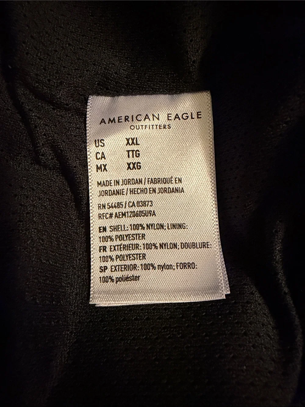 American Eagle Men's Black Drawstring Active Shorts